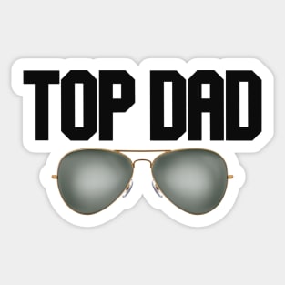 top dad glasses Sticker